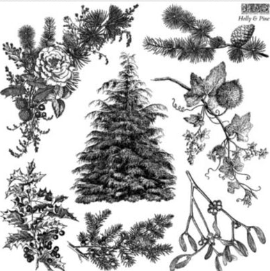 HOLLY & PINE 12×12 DECOR STAMP