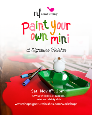 Paint Your Own Nora Fleming Mini