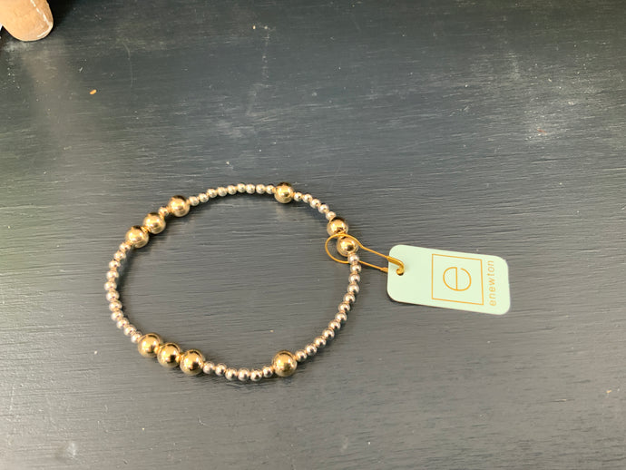 Hope Unwritten Bracelet - 6mm Bead Bracelet - Mixed Metal