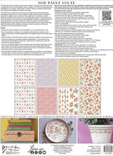 Ditsy Blooms Paint Inlay Eight 12 x 16 Pad