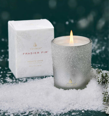 FRASIER FIR FLOCKED AROMATIC VOTIVE