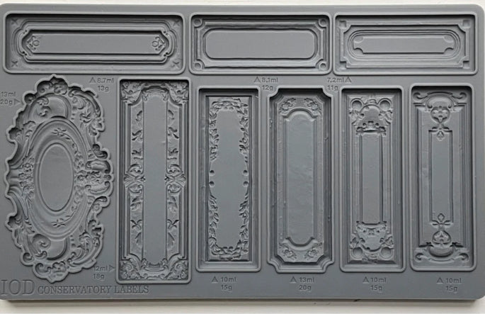 CONSERVATORY LABELS 6×10 DECOR MOULDS™ Iron Orchid Designs