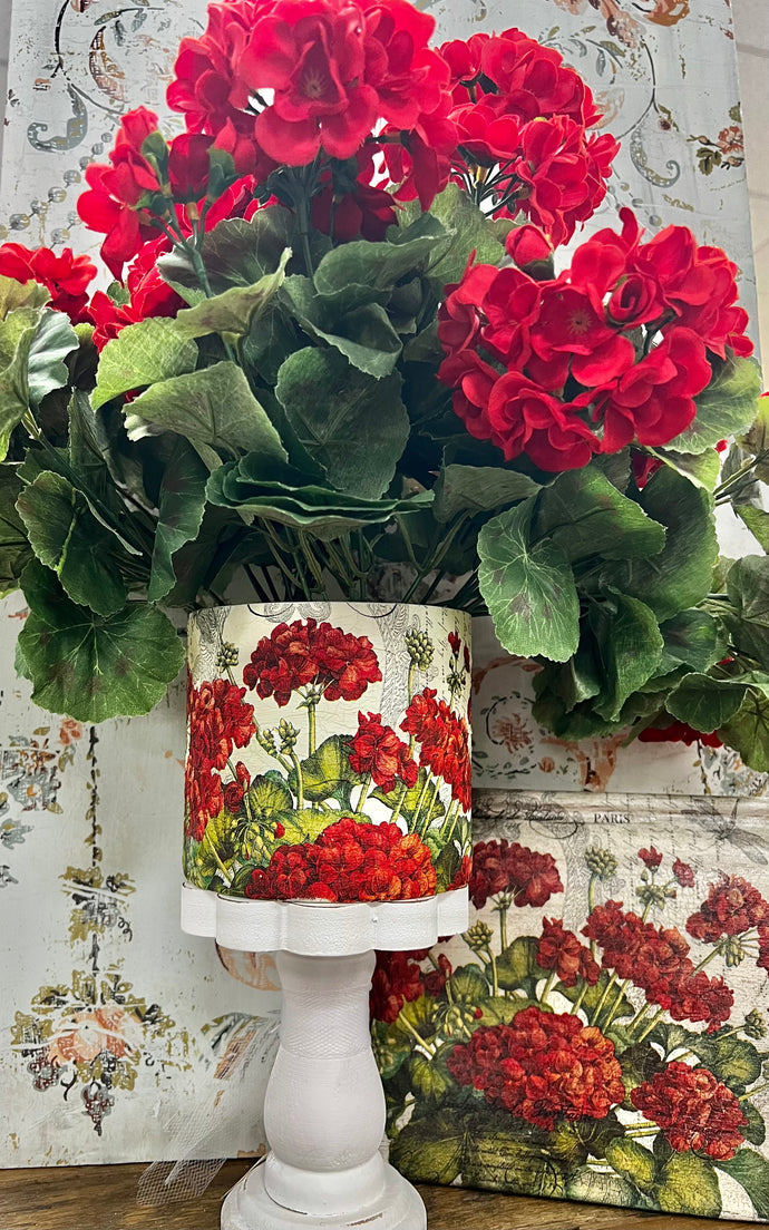 Decoupage on Glass