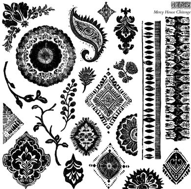 Iron Orchid Designs MERCY HOUSE CHITENGE 12 x 12 DECOR STAMP™