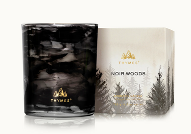 Thymes-NOIR WOOD AROMATIC CANDLE 6.5oz.