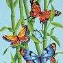 Paint by Numbers-Butterflies and Bamboo
