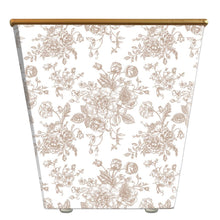 Garden Toile Cachepot Candle: Blue / Amber