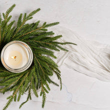 Ragon House - 12" SOFT TOUCH NORFOLK PINE CANDLE RING