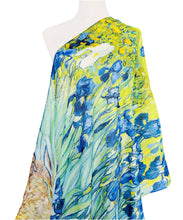Green-Blue Irises Scarf