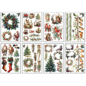 Yuletide DECOR TRANSFER™ EIGHT 8" X 12" SHEETS