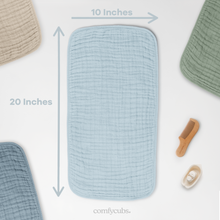 Comfy Cubs - Muslin Burp Cloths by Comfy Cubs: Blush / 6-Pack 20”X10”