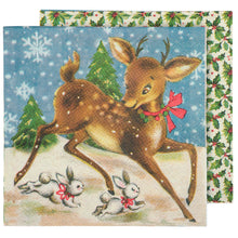 Primitives by Kathy - Retro Deer Beverage Napkin