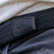BILLYBELT - Elastic Braided Belt All Black: Size 2