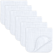 Comfy Cubs - Muslin Burp Cloths by Comfy Cubs: Blush / 6-Pack 20”X10”