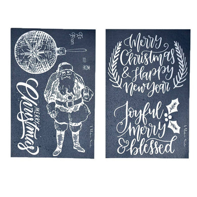 A Makers' Studio - Vintage Christmas - Mesh Stencil 2 pack 5.5x8.5