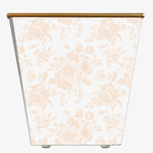 Garden Toile Cachepot Candle: Blue / Amber