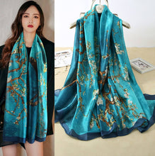 Silky-Feeling Van Gogh 'Almond Branches In Bloom' scarf