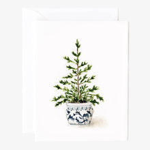 emily lex studio - Blue potted tree notecard set