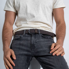 BILLYBELT - Havana Elastic Braided Belt: Size 1