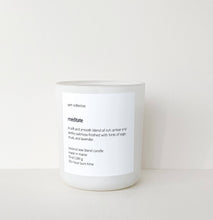 yam collective - Oakmoss and Amber Glass Candle – MEDITATE earthy: 10 oz / Box