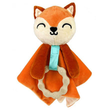 Penguin Waddle Baby Boutique - Finley Fox Lovey - Plush Teething Toy Security Blanket
