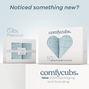 Comfy Cubs - Muslin Burp Cloths by Comfy Cubs: Blush / 6-Pack 20”X10”
