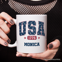 USA 1776 Stars Gift Mug, Bold Patriotic Gift: Non-Customized