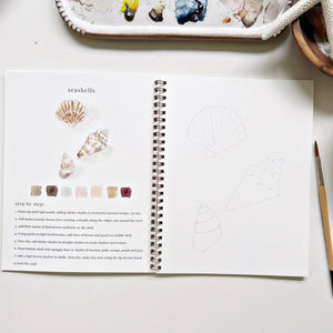 Seaside watercolor workbook