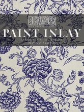 Indigo Floral Paint Inlay Eight 12" x 16" Sheets (retired)