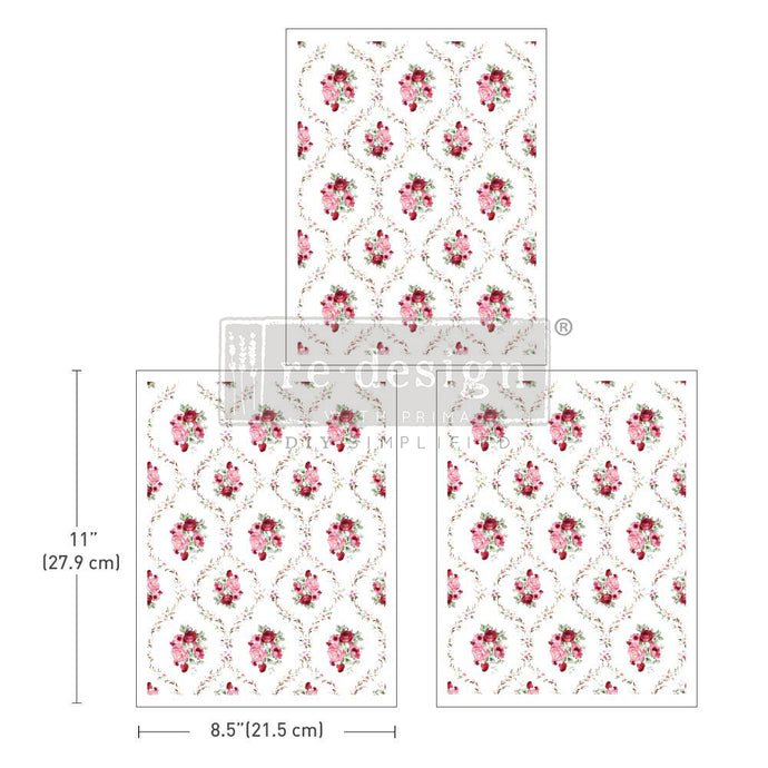 Redesign Middy Decor Transfer - Blush Bouquet