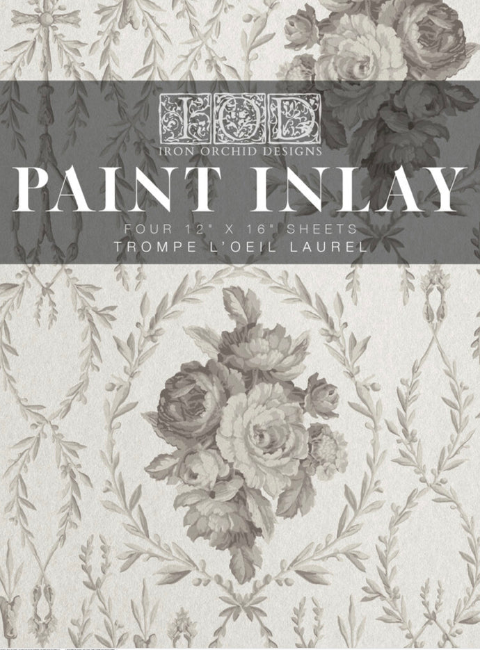 TROMPE L’OEIL LAUREL Paint Inlay Eight 12 x 16 Pad