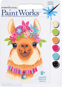 Paint by Numbers-Flowery Llama