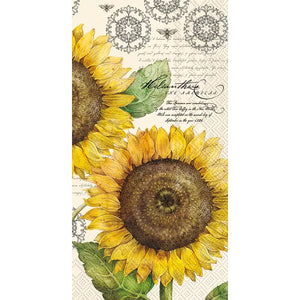 Sunflower guest napkins