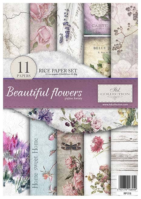 ITD Collection - RP018 - Rice Paper Creative Set - Beautiful Flowers