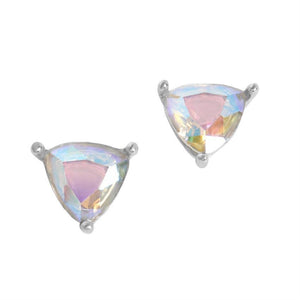 Whispers - Triangle AB Stud Earrings