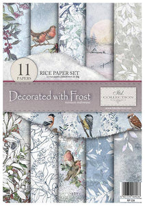 ITD Collection - RP034 - Rice Paper Creative Set - Decorated with Frost