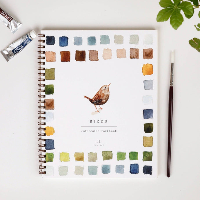 emily lex studio - birds watercolor workbook – Signature Finishes