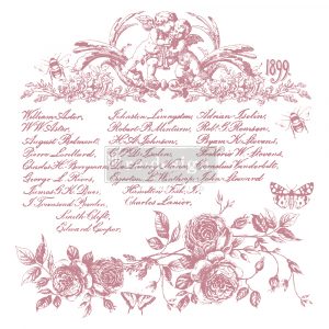 Redesign Decor Stamps  Floral Script