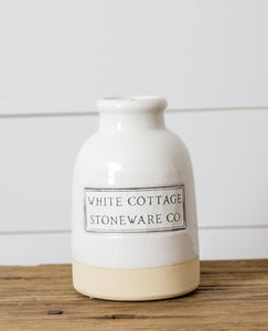 White Cottage Stoneware - Vase
