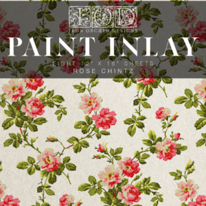 Rose Chintz IOD Paint Inlay Eight 12 x 16 Pad