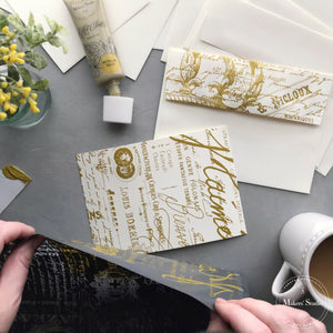A Makers' Studio - Parisian Script - Mesh Stencil 12x18