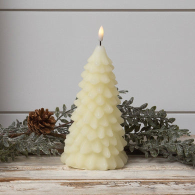 Candle - LED Ivory Flameless Christmas Tree