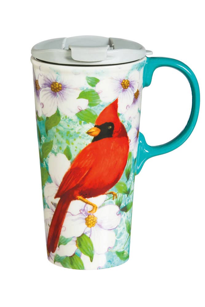 Trio Birds, Ceramic Latte Cup, 17 oz.