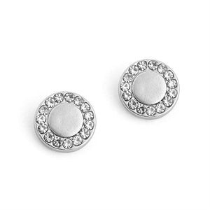 Whispers - Silver Stud with Stones  Earrings