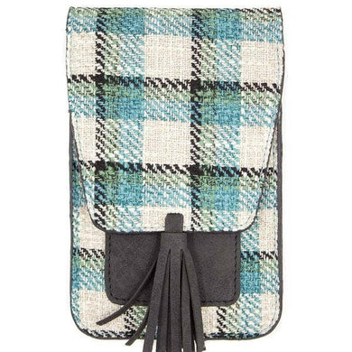 Crossbody Blue Tweed