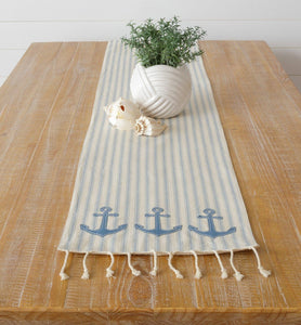 Table Runner - Nautical Blue Anchors