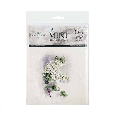 ITD Collection - RSM072 rice paper creative set MINI  spring flowers, lilacs
