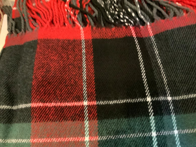 Holiday Plaid Scarf Red