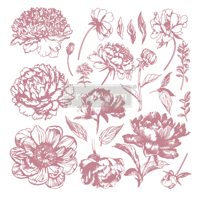 Redesign Decor Stamps  Linear Floral