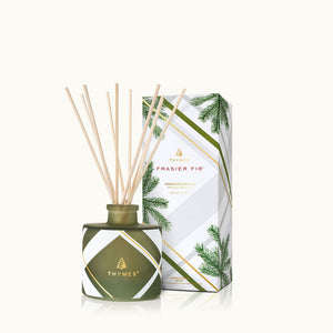 THYMES- FRASIER FIR REED DIFFUSER frosted plaid PETITE